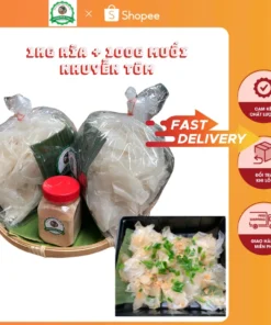 1 KG rìa phơi sương + 1 hủ 100gr muối tôm nhuyễn siêu cay chính gốc Tây Ninh