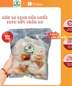 10 bịch dẻo Phơi sương trộn muối tôm , sate ớt, dầu tỏi - HÚT CHÂN KHÔNG (KHÔNG TẮC)
