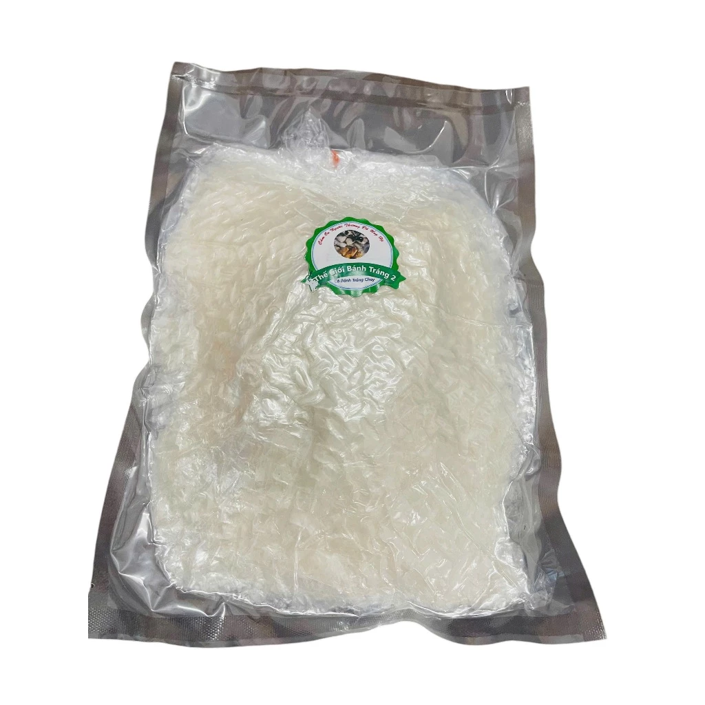 500g Rìa Khô Trộn Bánh Tráng Ép Chân Không Gửi Đi Nước Ngoài