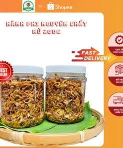 Hủ 200gr hành phi loại ngon nhất vàng giòn thơm không trộn bột