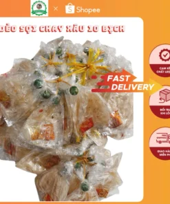 Xâu 10 Bich Dẻo Sợi Cay, Trộn Muối Tây Ninh, Dầu Tỏi Sate Ớt Tắc