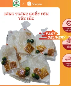 Combo 10 bánh tráng muối tôm tỏi tắc đồ ăn vặt Thế Giới Bánh Tráng 2