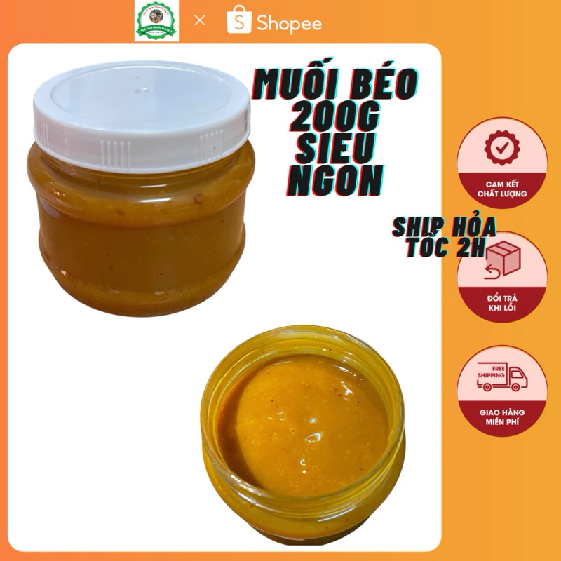 Hủ 200g Muối Béo Dùng Chung Bánh Tráng đồ ăn vặt Thế Giới Bánh Tráng 2