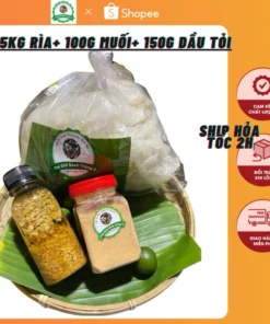 0.5kg Bánh tráng RÌA phơi sương trộn + 100g Muối Tôm Nhuyễn + 150g Dầu Tỏi siêu ngon - Snack Ăn Vặt Gia Vị Bột